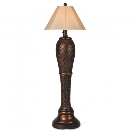 Monterey Outdoor Floor Lamp with Sunbrella Shade