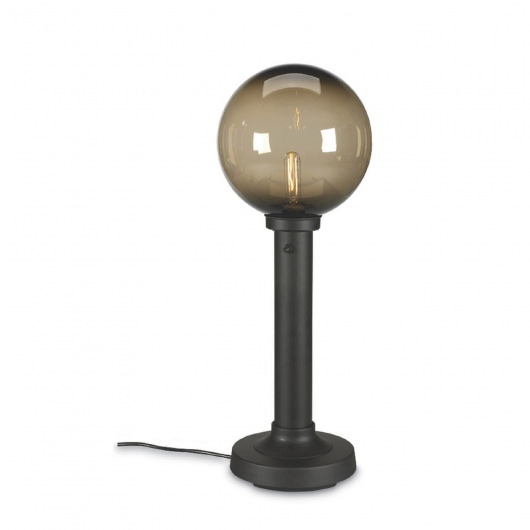 Bronze Moonlite Globe Outdoor Table Lamp with Bronze Globe