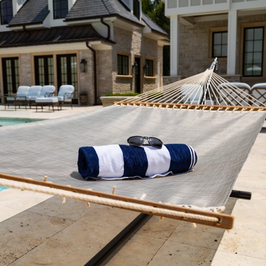 Large Sunbrella Quick Dry Hammock - Overlay Gray