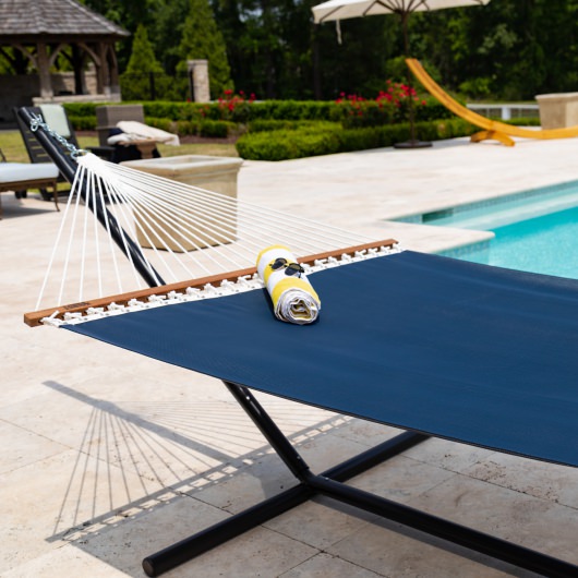Large Sunbrella Quick Dry Hammock - Way Navy