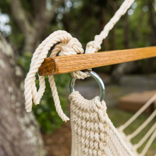 Tufted Sunbrella Cushioned Single Swing - Antique Beige
