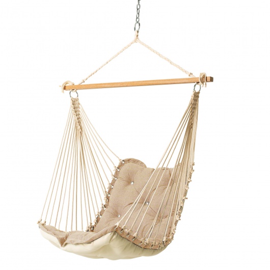 Tufted Sunbrella Cushioned Single Swing - Antique Beige