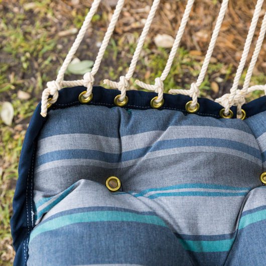 Tufted Sunbrella Cushioned Single Swing - Trusted Coast