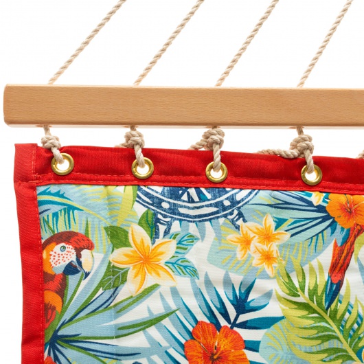 Large Polyester Quilted Hammock - Floral Print
