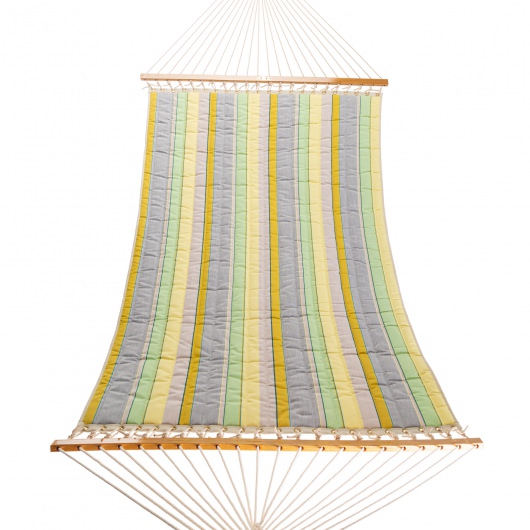 Large Quilted Sunbrella Fabric Hammock - Expand Citronelle