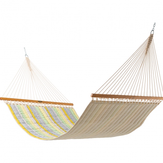 Large Quilted Sunbrella Fabric Hammock - Expand Citronelle