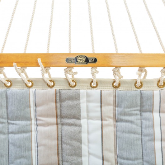 Large Quilted Sunbrella Fabric Hammock - Expand Dove