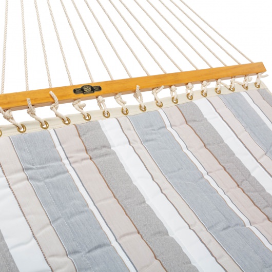 Large Quilted Sunbrella Fabric Hammock - Expand Dove