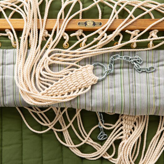 Large Quilted Sunbrella Fabric Hammock - Refine Cactus