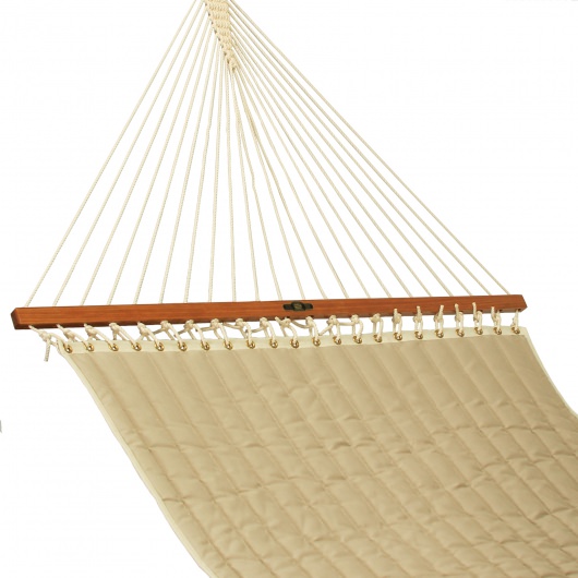 Large Quilted Sunbrella Fabric Hammock - Spectrum Sand