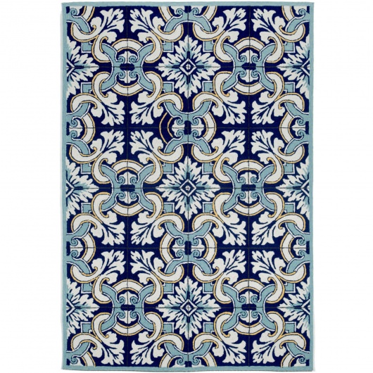 Ravella Floral Tile Navy