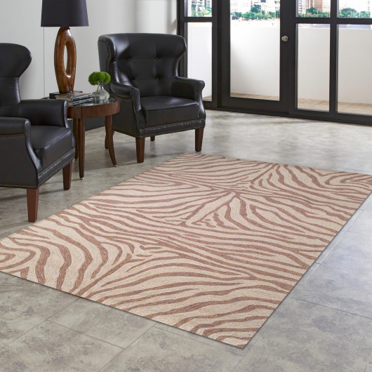 Ravella Zebra Brown Outdoor Rug