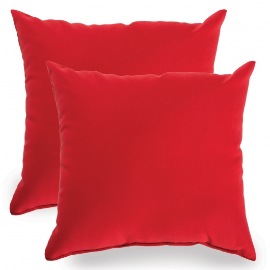 Red Indoor/Outdoor Throw Pillow - Set of Two