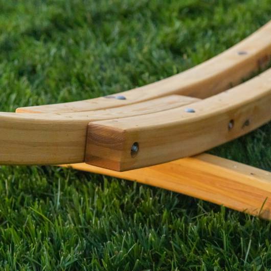 ROMAN ARC® 4-Ply Cypress 15 ft. Wood Hammock Stand