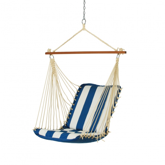Sunbrella Cushioned Single Swing - Cabana Regatta