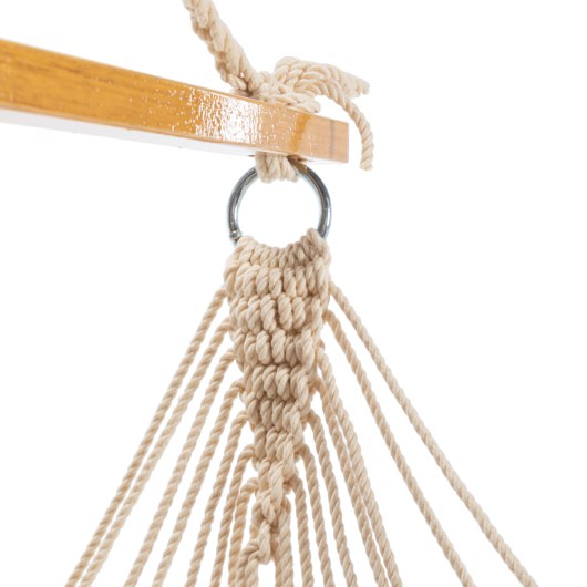 Premium Sunbrella Cushioned Single Swing - Dupione Cornsilk