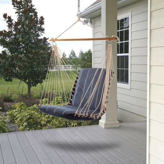Sunbrella Cushioned Single Swing - Equal Ink