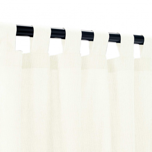 Cannoli Cream Semi-Sheer Extrawide Outdoor Curtain