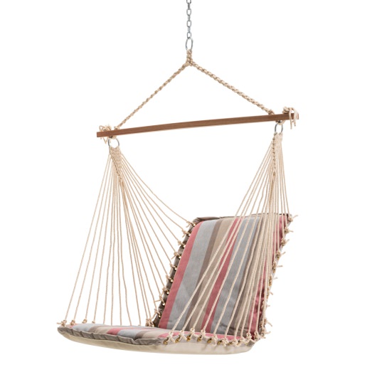 Sunbrella Cushioned Single Swing - Gateway Blush