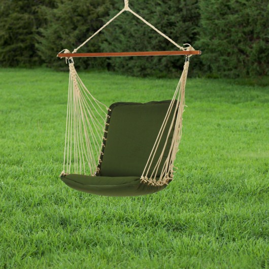 Duracord Cushioned Single Swing - Leaf Green