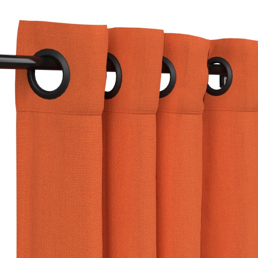 Sunbrella Spectrum Cayenne Outdoor Curtain with Grommets