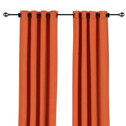Sunbrella Spectrum Cayenne Outdoor Curtain with Grommets