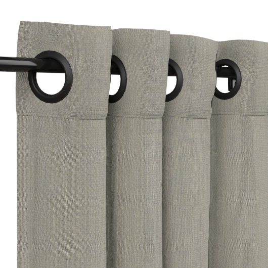 Sunbrella Spectrum Dove Outdoor Curtain with Grommets