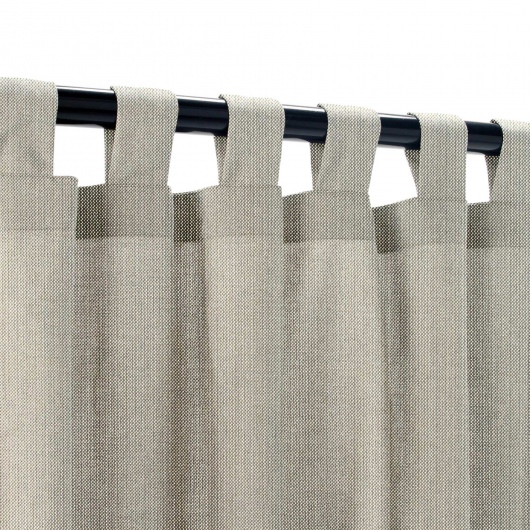 Sunbrella Spectrum Dove Outdoor Curtain with Grommets