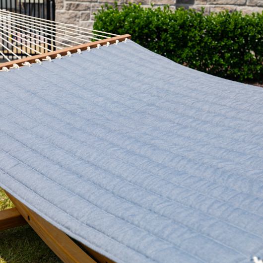 Large Sunbrella Quilted Hammock - Cast Slate