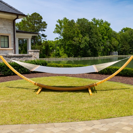 Large Sunbrella Quilted Hammock - Cast Slate