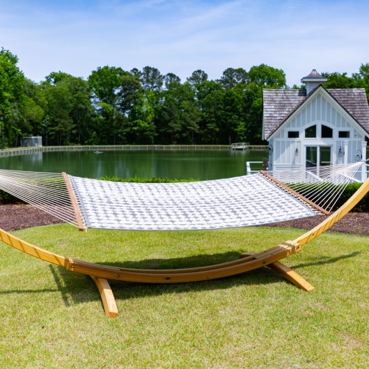 Large Sunbrella Quilted Hammock - Midori Stone