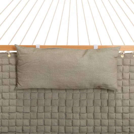 Large Soft Weave Hammock with Pillow & Storage Bag - Flax
