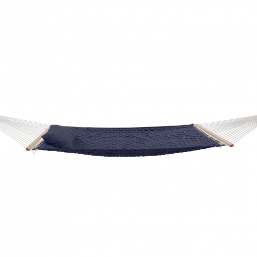 Large Soft Weave Hammock with Pillow & Storage Bag - Navy