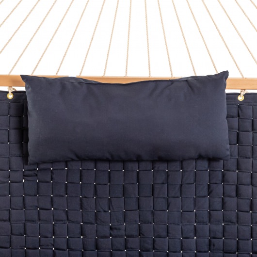 Large Soft Weave Hammock with Pillow & Storage Bag - Navy