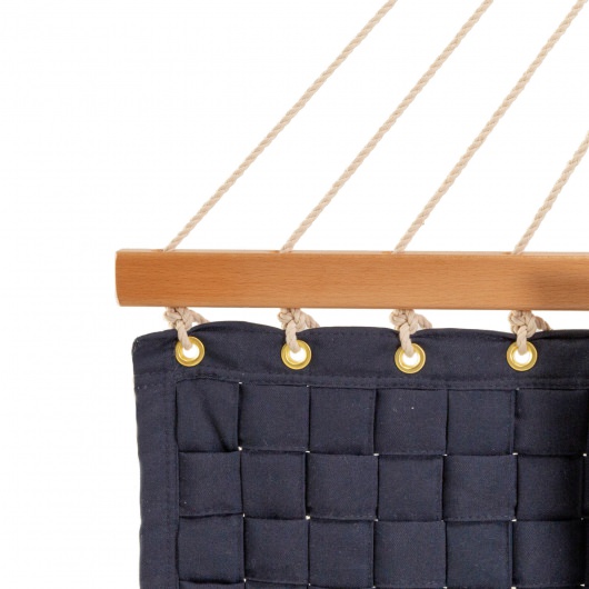 Large Soft Weave Hammock with Pillow & Storage Bag - Navy