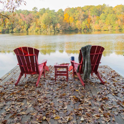 DURAWOOD® 5 Piece Sunrise Adirondack Set