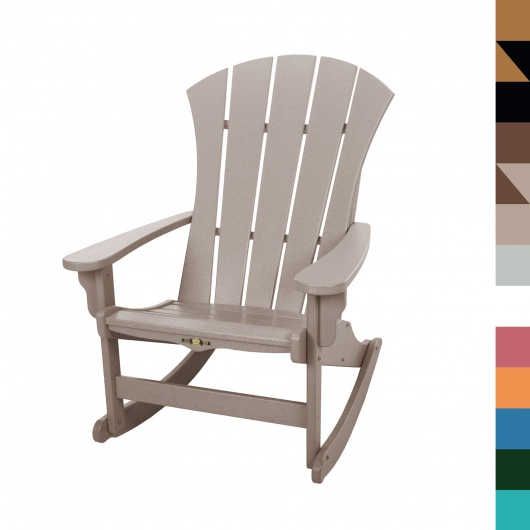 DURAWOOD® 3 Piece Sunrise Adirondack Rocker Set