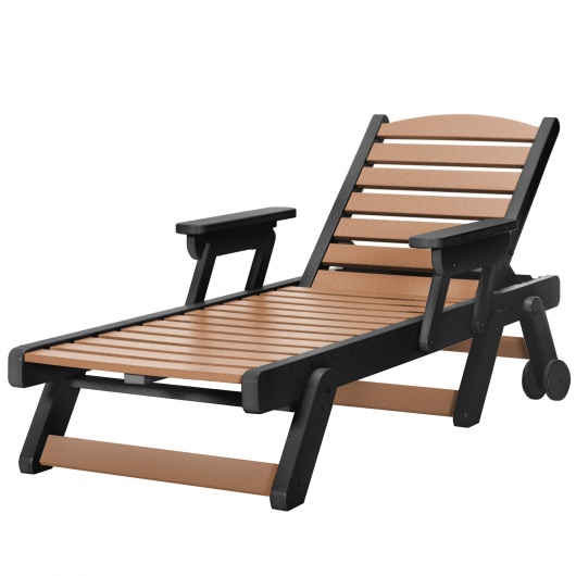 DURAWOOD® Chaise Lounge With Folding Arms