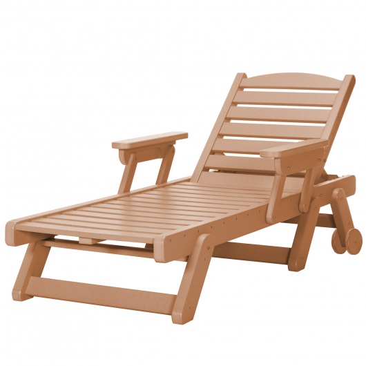 DURAWOOD® Chaise Lounge With Folding Arms