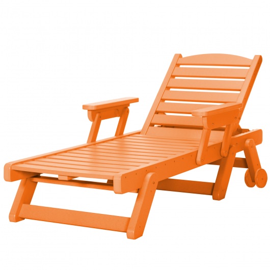 DURAWOOD® Chaise Lounge With Folding Arms