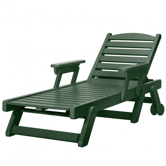 DURAWOOD® Chaise Lounge With Folding Arms