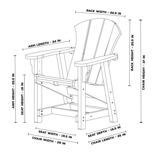 DURAWOOD® Sunrise Conversation Chair
