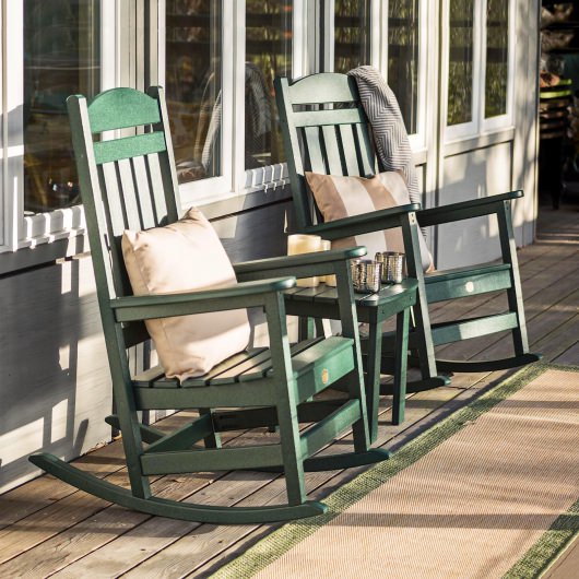 DURAWOOD® 3 Piece Vertical Porch Rocker Set
