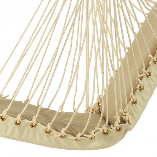 Sunbrella Cushioned Single Swing - Spectrum Sand