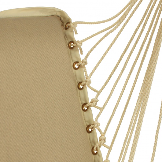 Sunbrella Cushioned Single Swing - Spectrum Sand