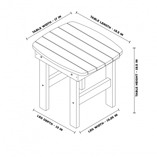 DURAWOOD® 3 Piece Essentials Adirondack Rocker Set