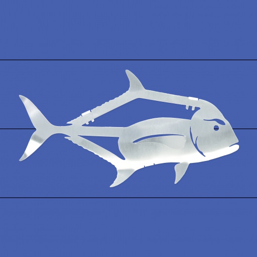 Stainless Steel African Pompano Wall Decor