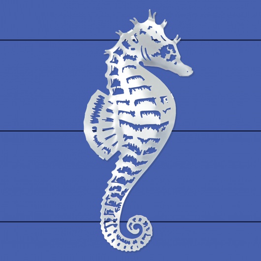 Stainless Steel Sea Horse Wall Decor