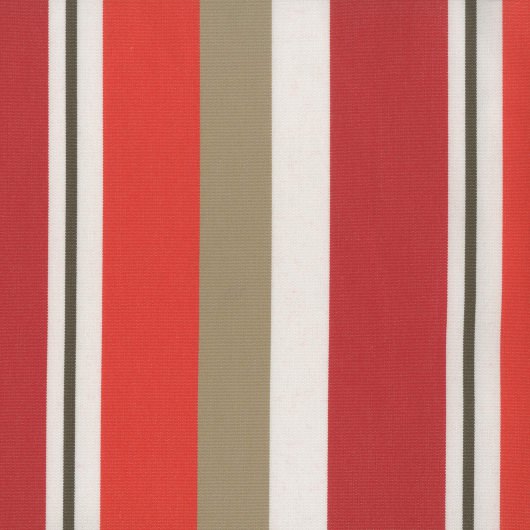 Rosso Stripe Extrawide Outdoor Curtain