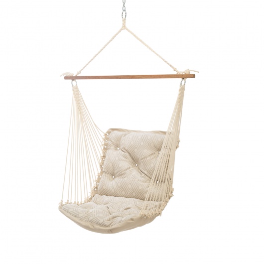 Tufted Sunbrella Single Swing - Integrated Pewter